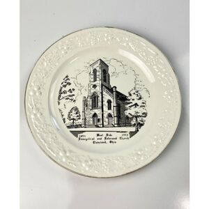 World Wide Art Studios West Side Evangelical and Reformed Church 10in Plate CW09